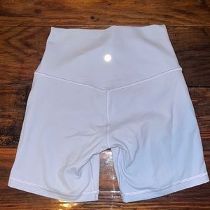 Lululemon Biker shorts 6” size 4 Light Blue / Lilac
